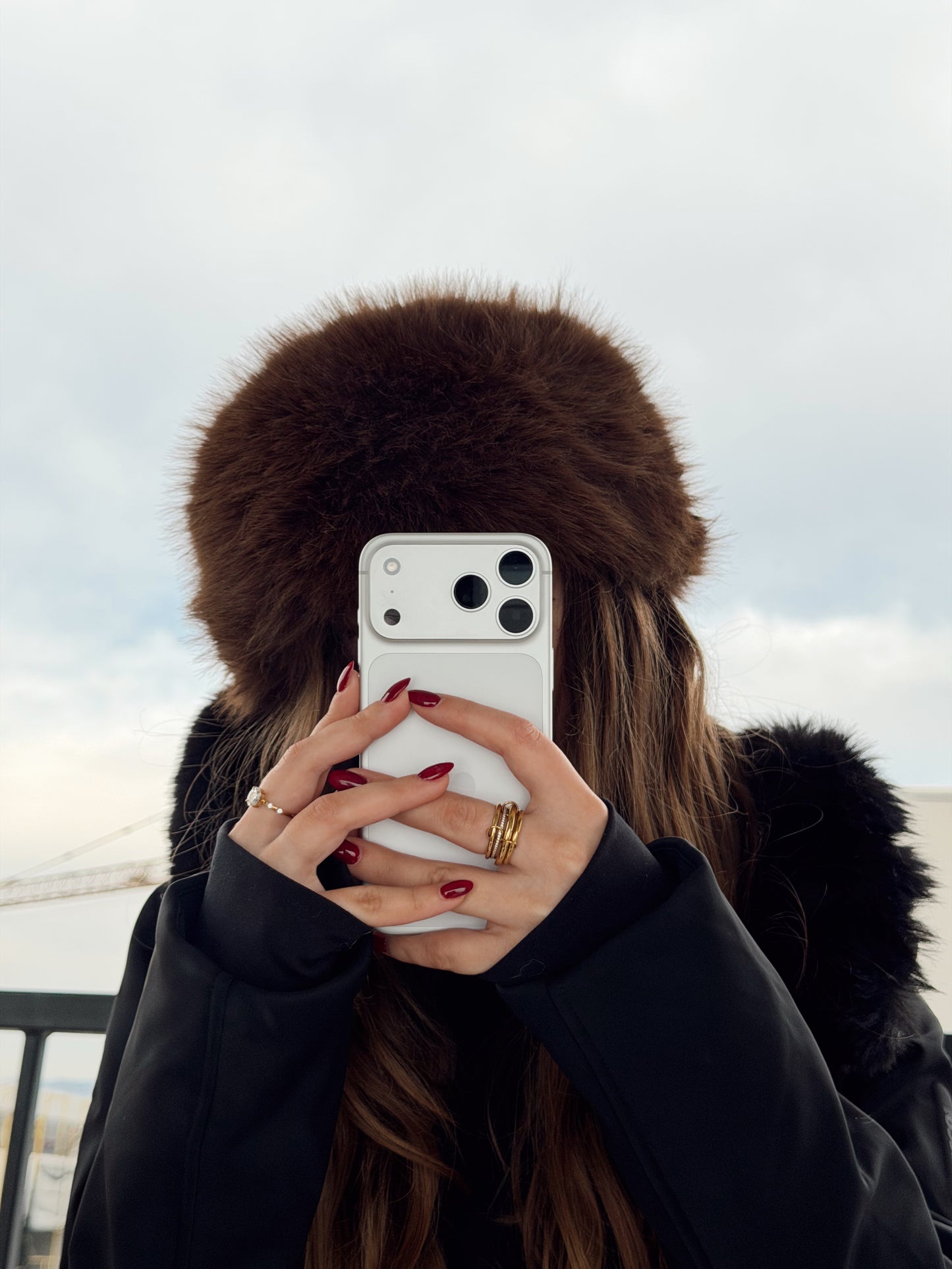 Brown Russian hat