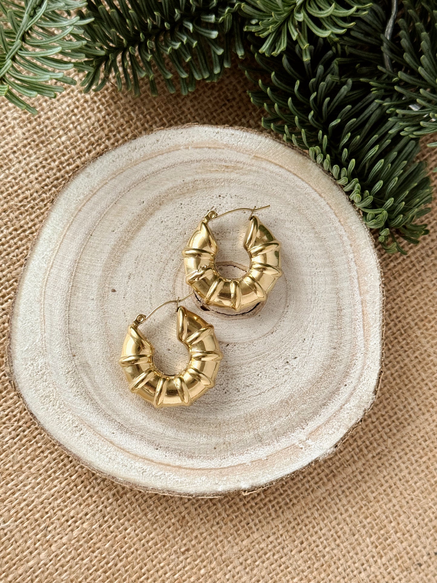 Bubble hoops earrings