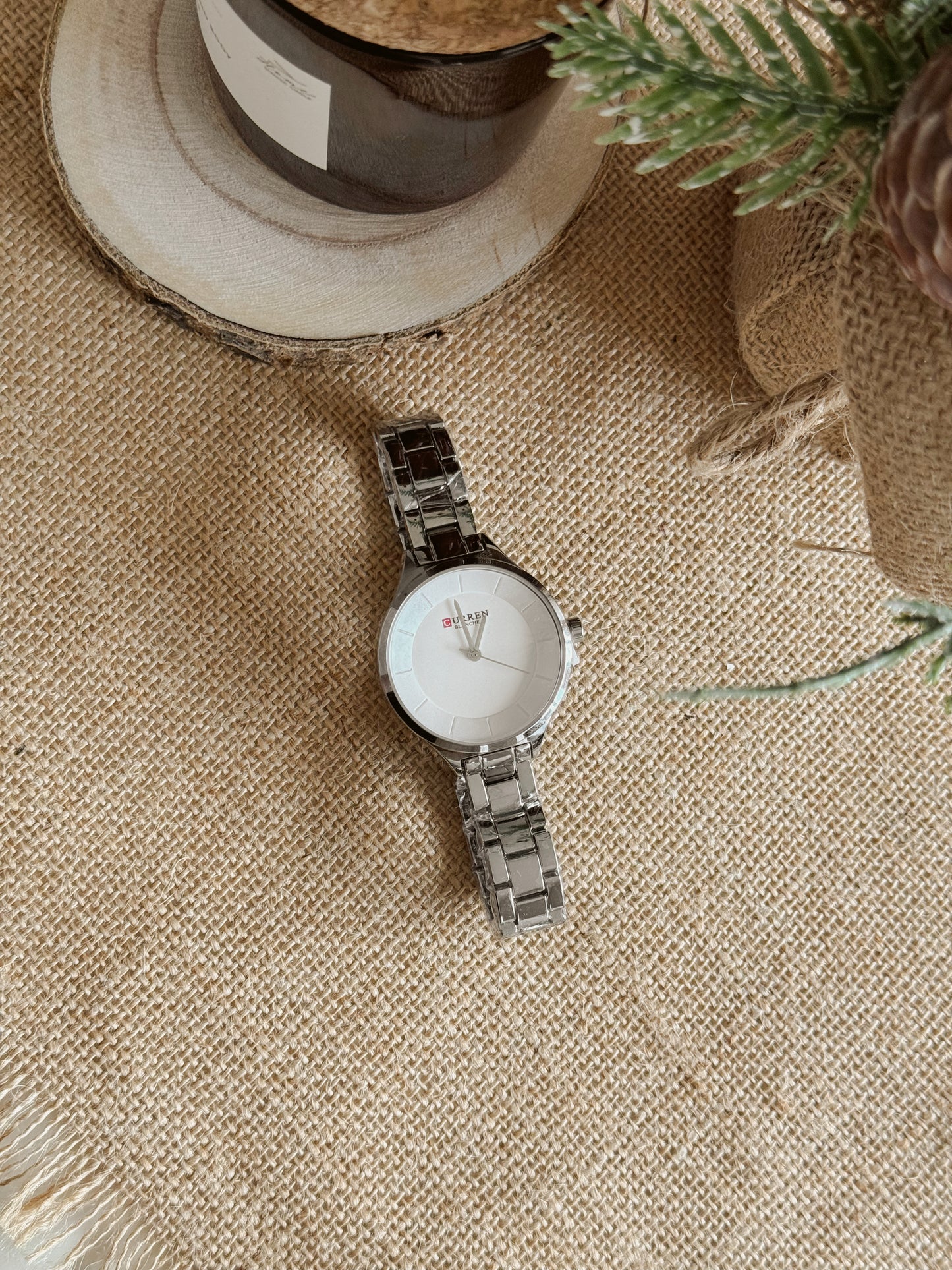 Silver watch