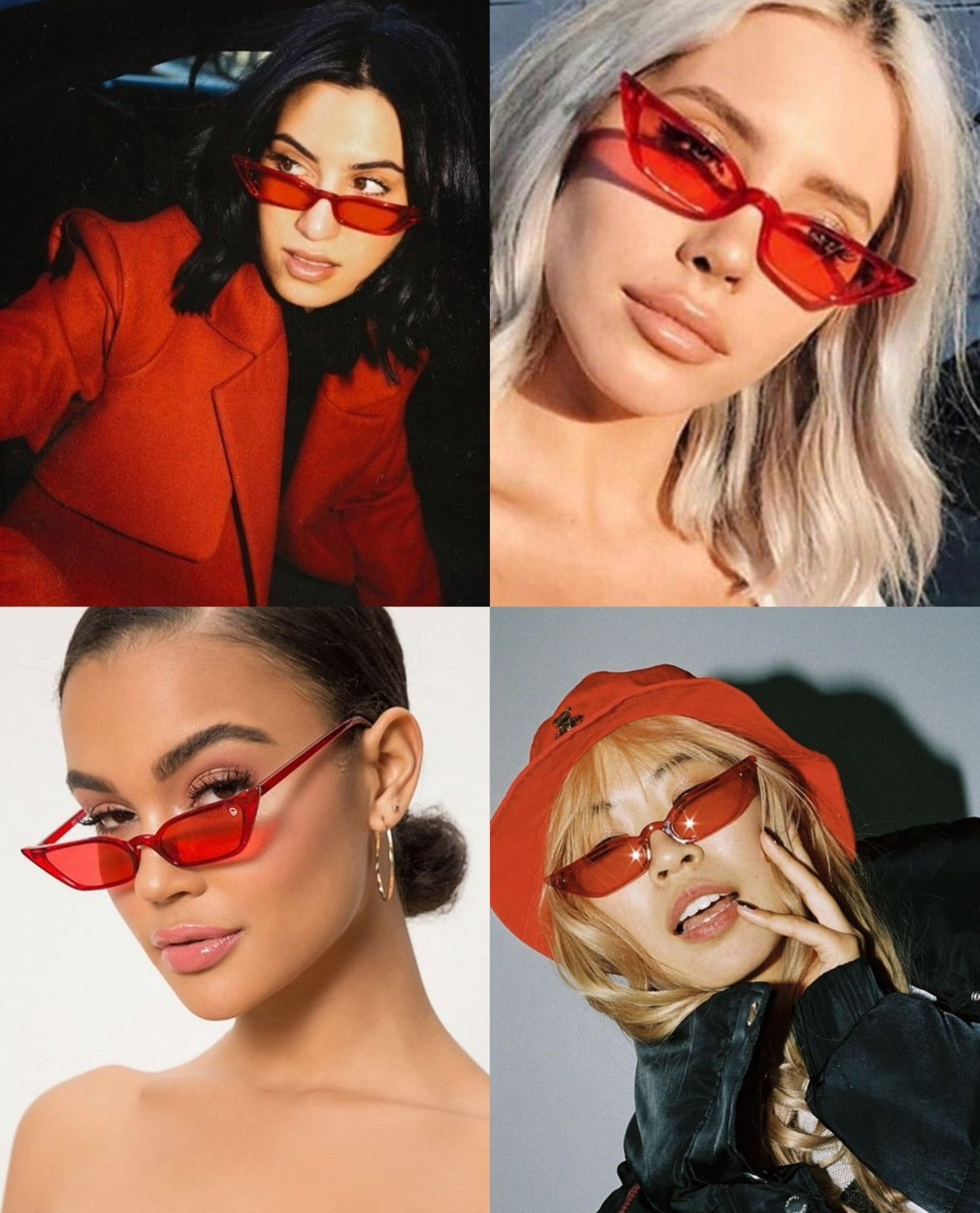 Syze te kuqe cateye retro