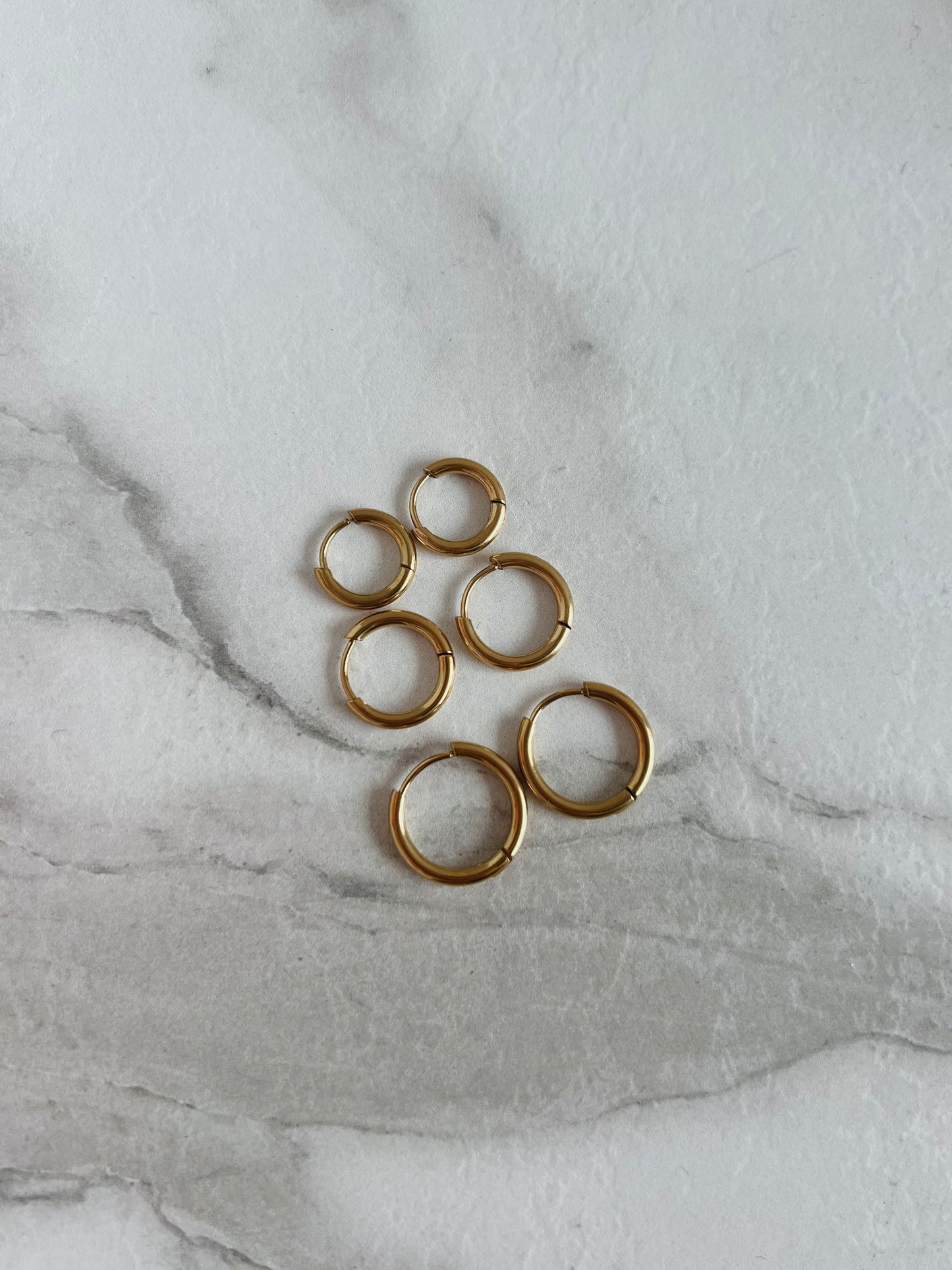 3 pair hoops earring set