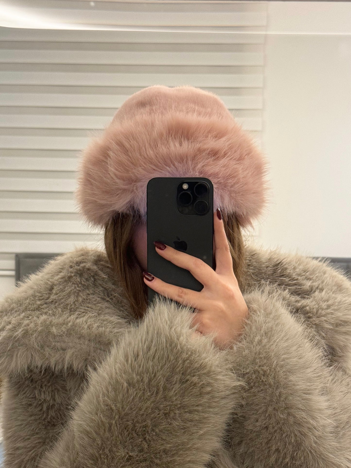 Russian hat (pink) (2)