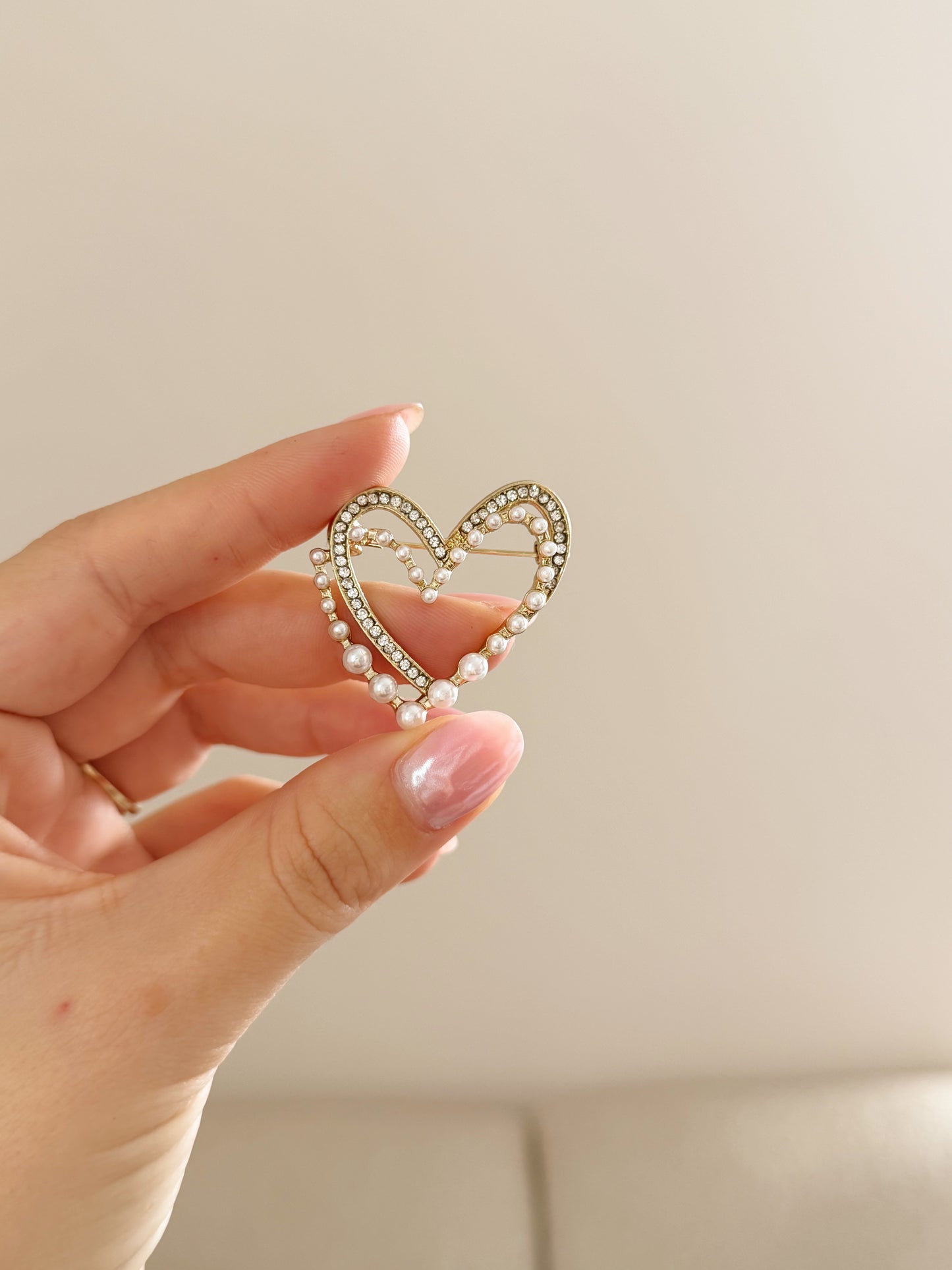 Heart brooch