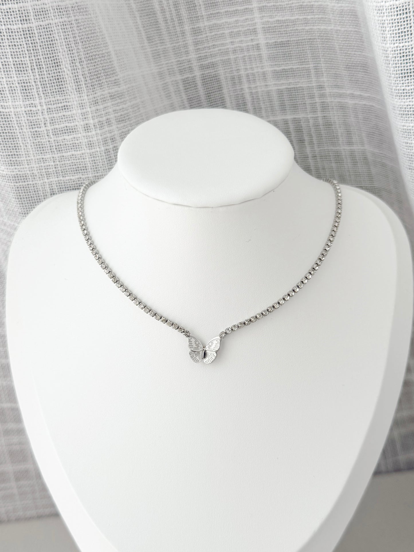 Mini Butterfly Tennis necklace