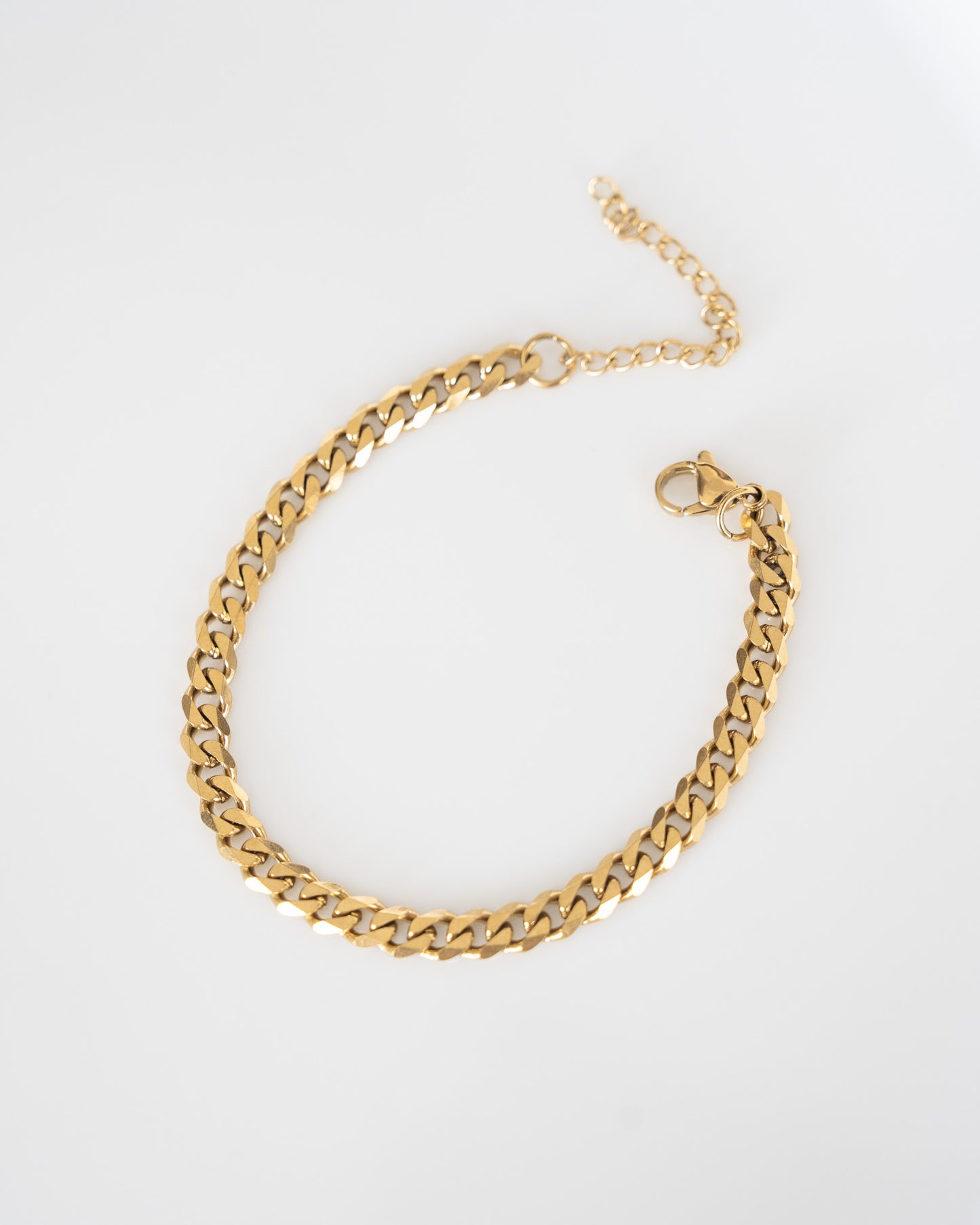 Thin gold bracelet for men / unisex