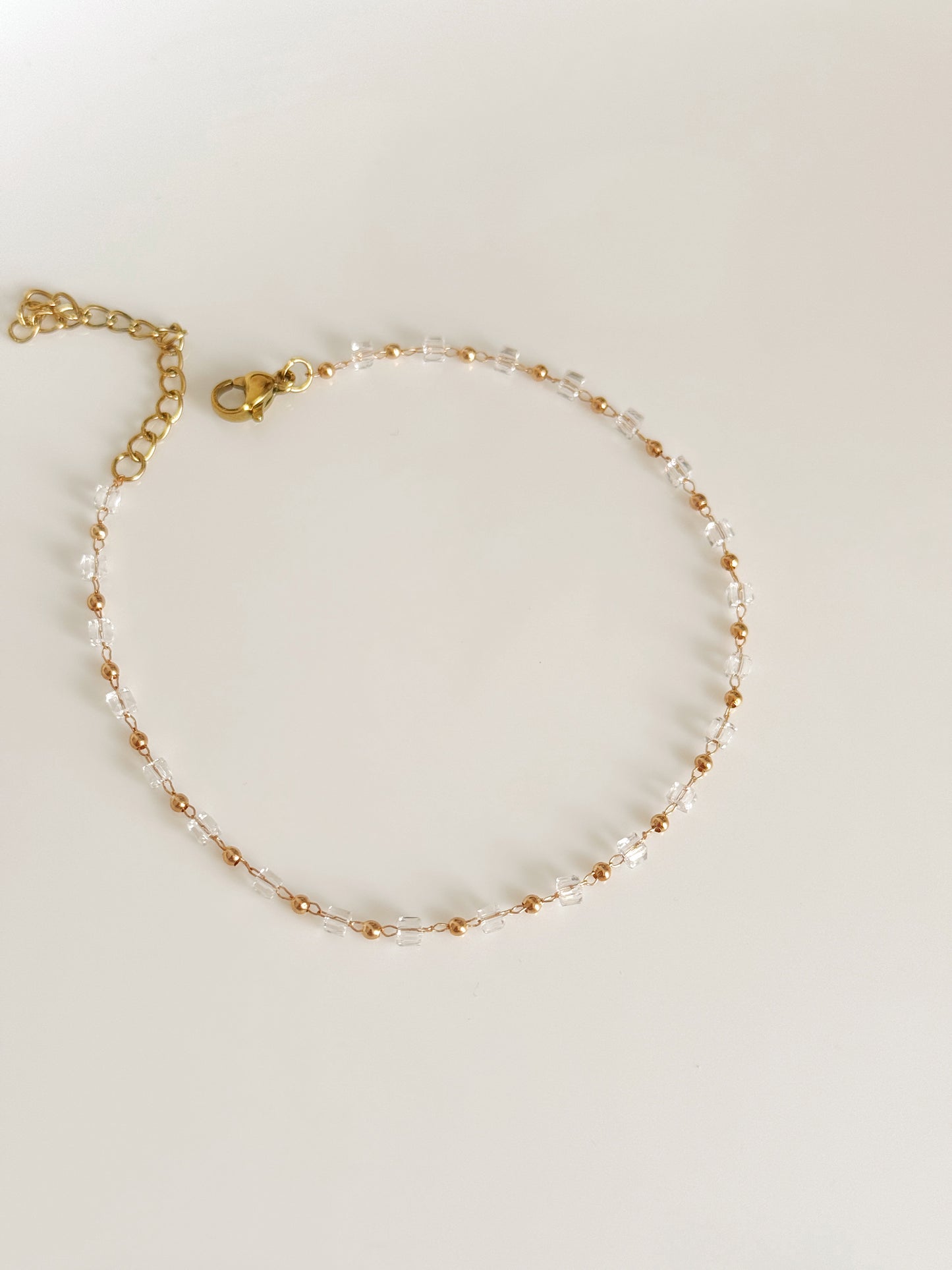 White beads anklet