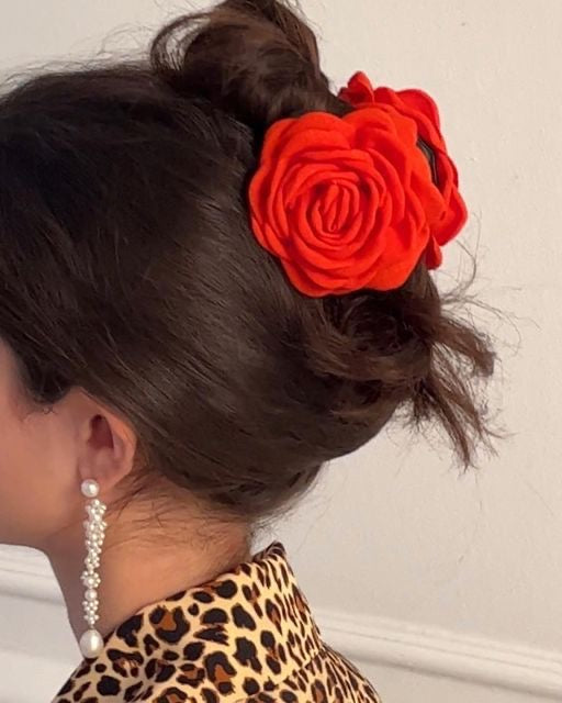 Rose hair clip
