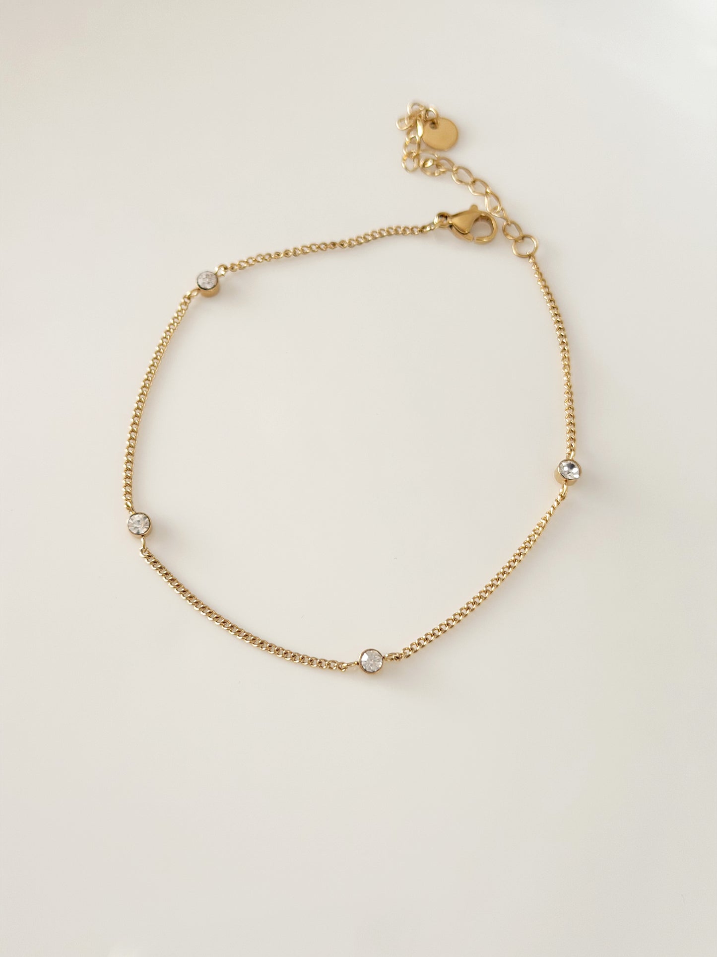 Gold Stones anklet