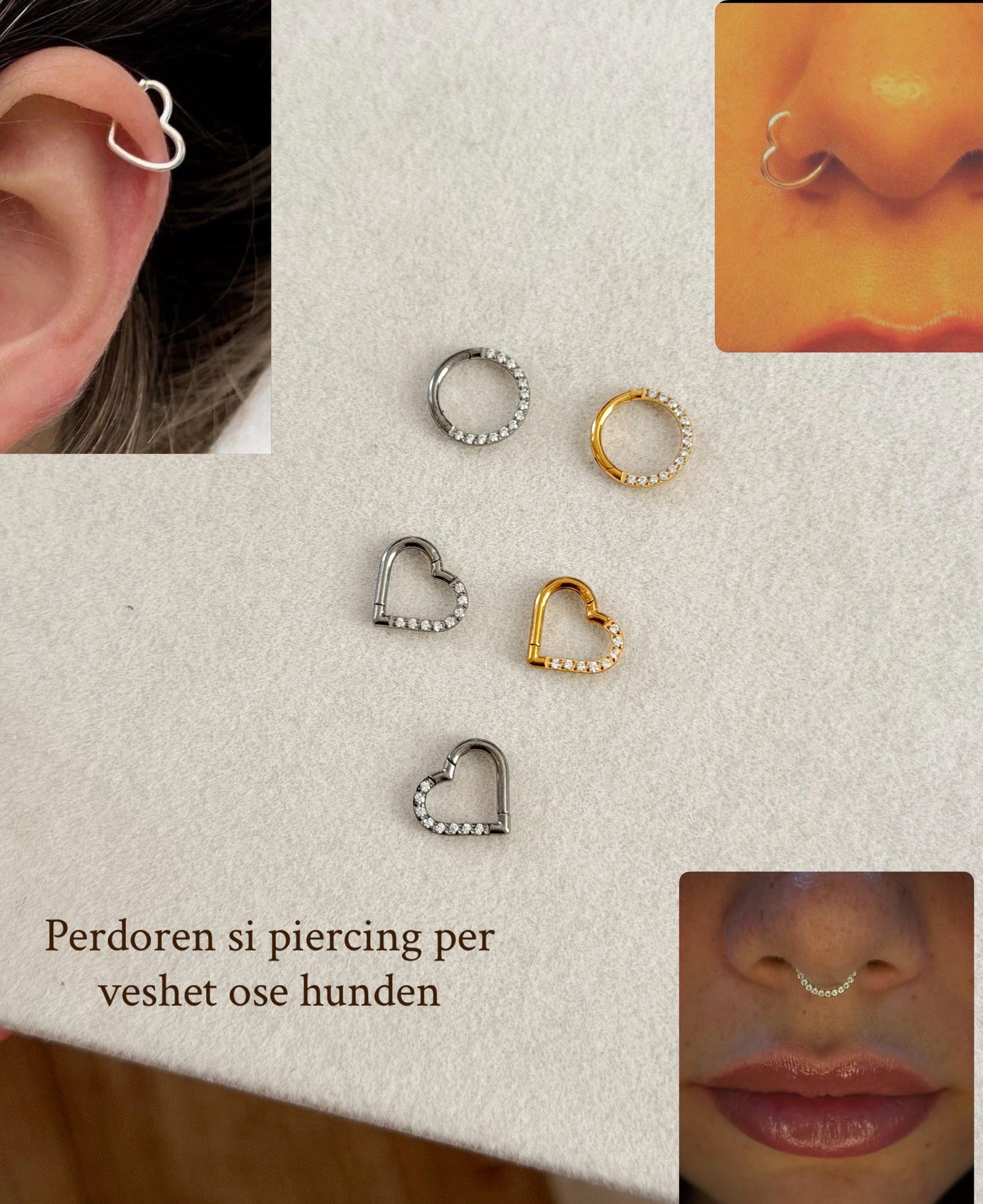 Ear and nose piercings