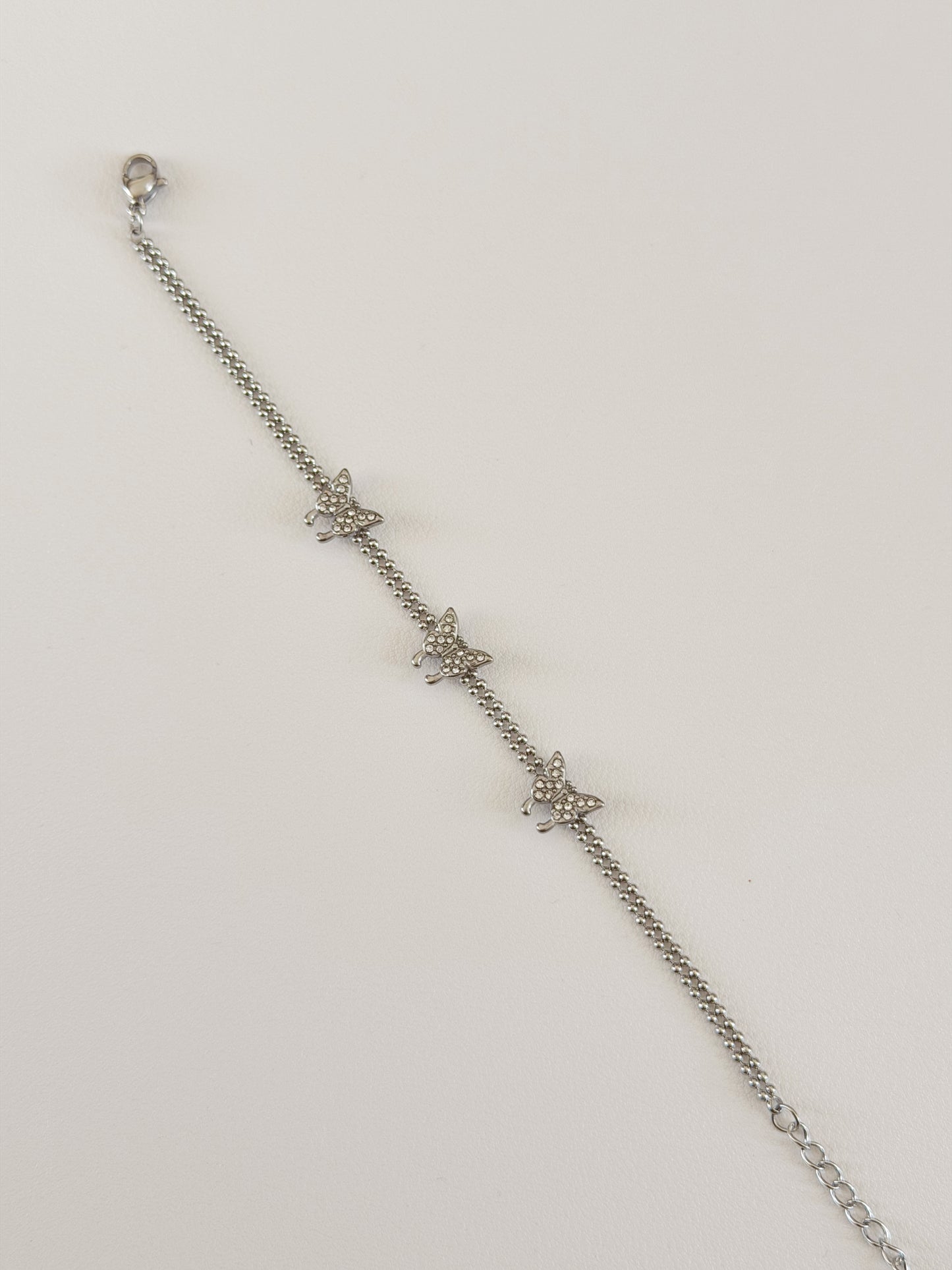 Butterfly silver bracelet