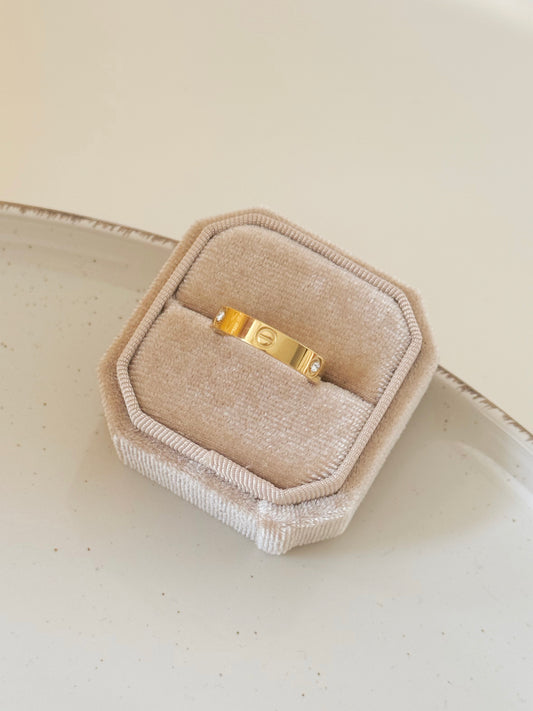 Cartier love ring ( gold with stones)