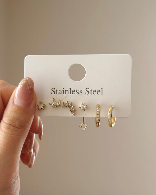 6 pcs earrings set