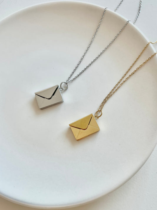 Love You Envelope Necklace