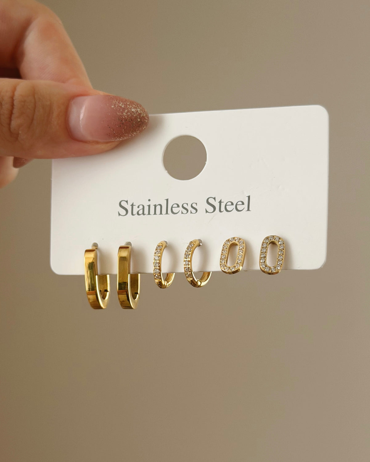 3 pairs of earrings set