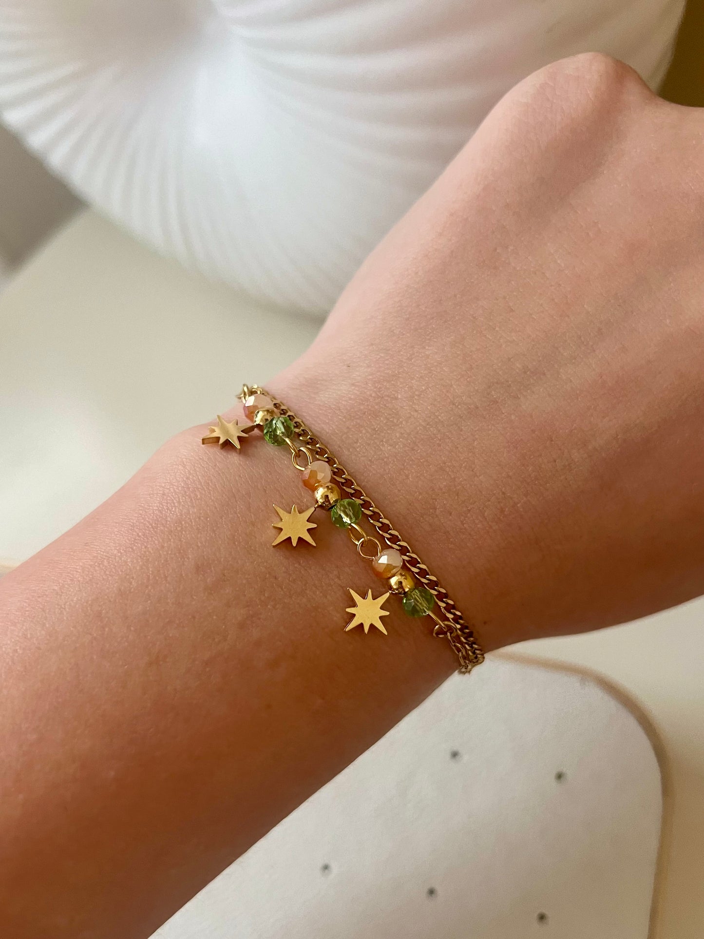 Shiny Star Necklace & bracelet