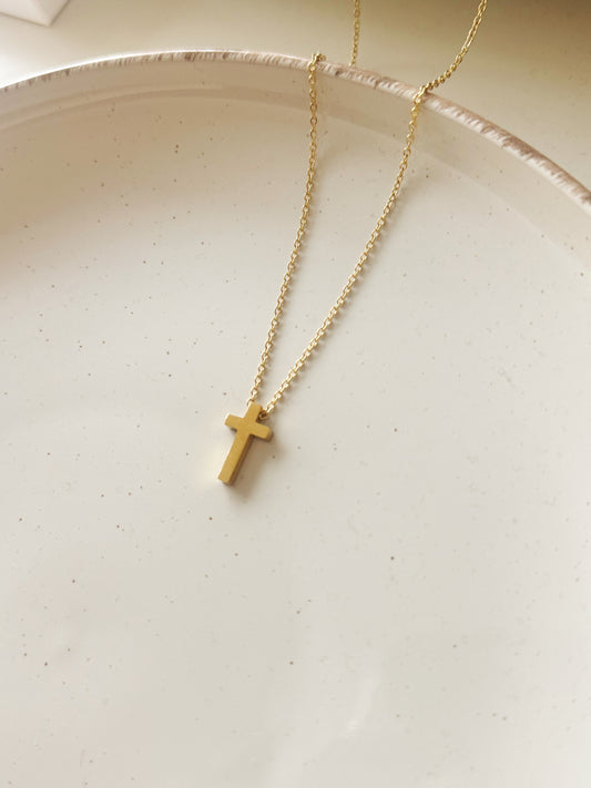 Small cross necklace