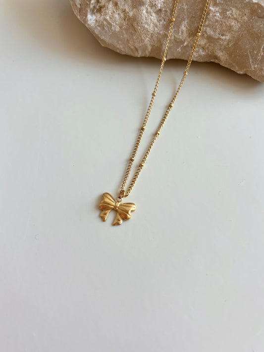 Bow necklace