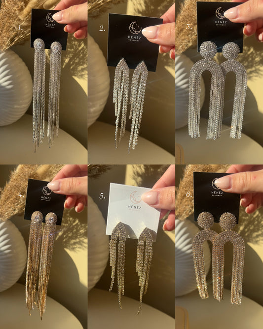 Clip on tassel earrings (no piercings)