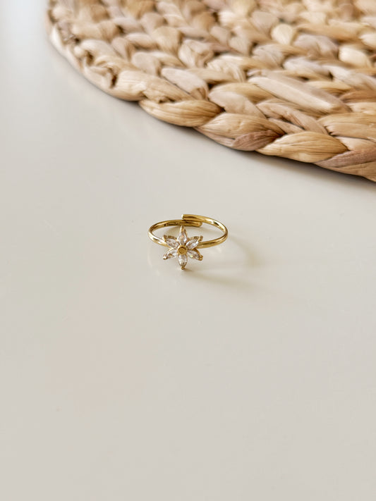 Flower adjustable rings