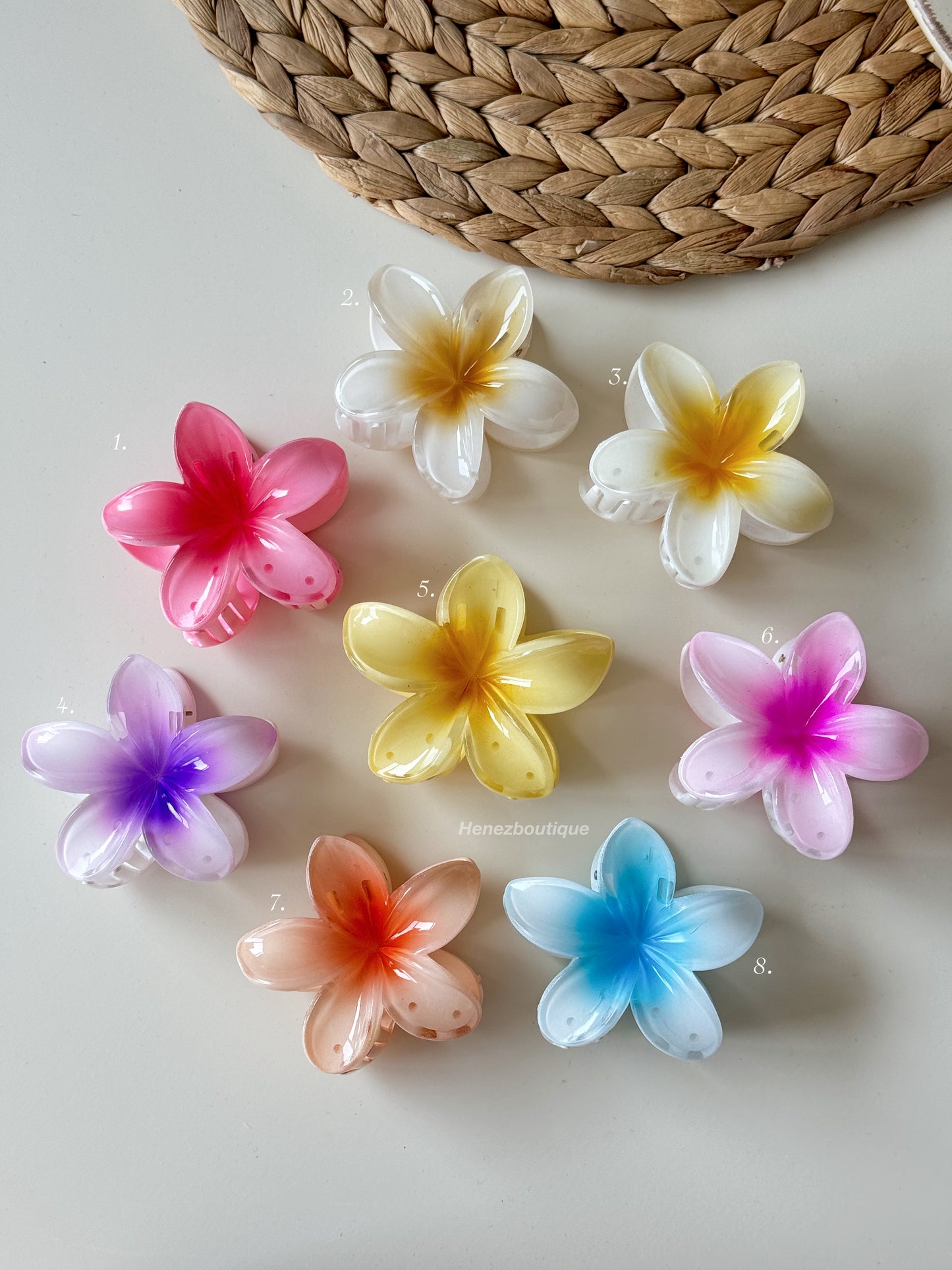 Flower clips (size L) (sale for 3pcs/5pcs)