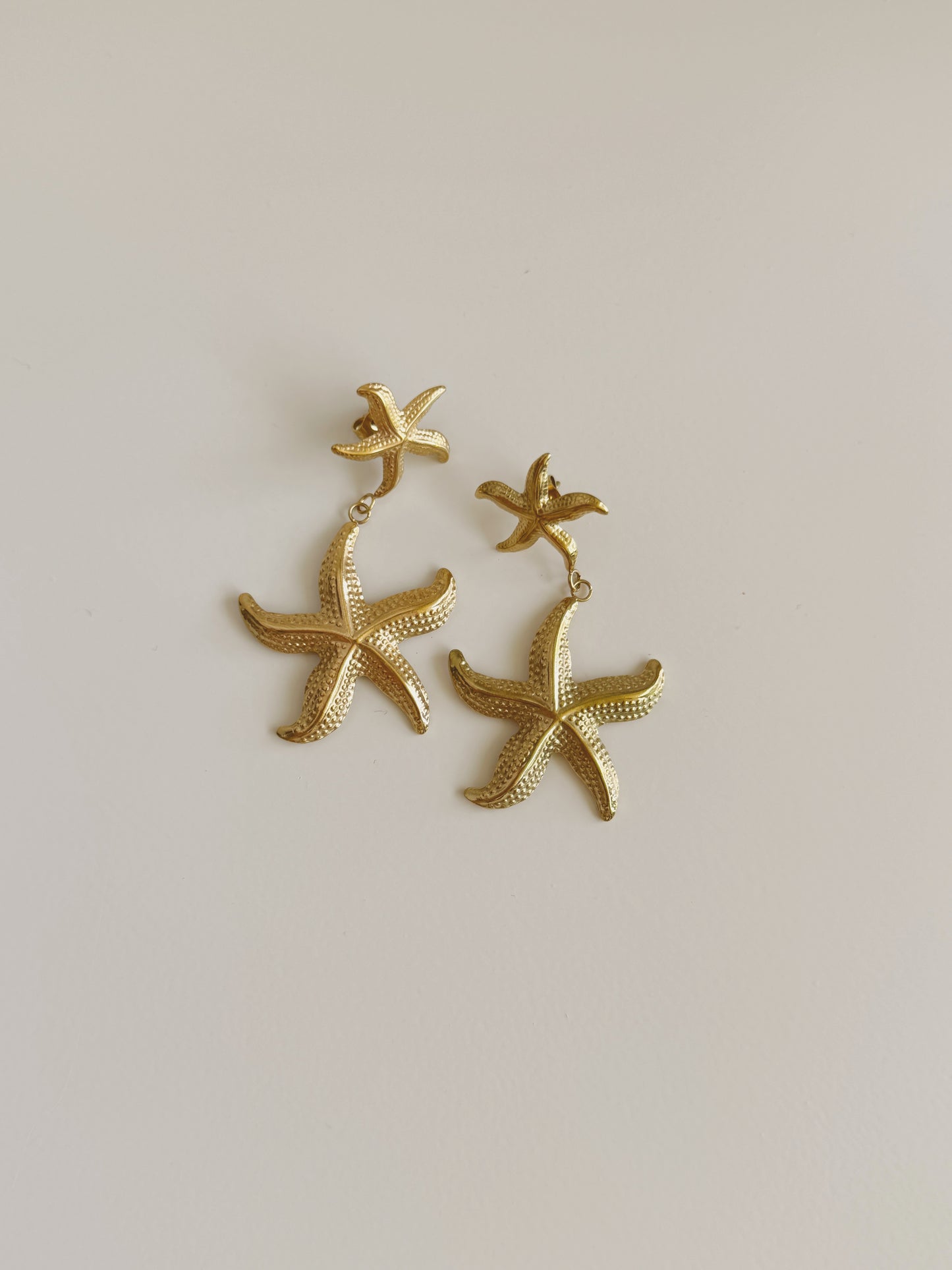 Starfish earrings and necklace