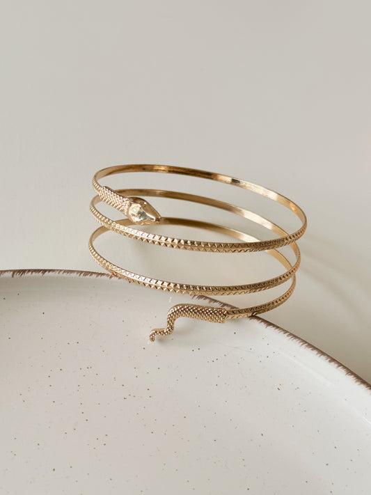 Snake arm cuff ( gold )