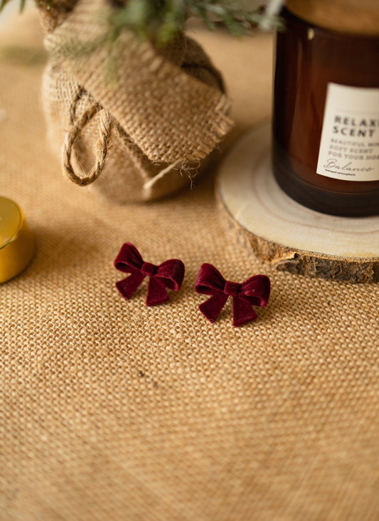 Velvet Bow earrings