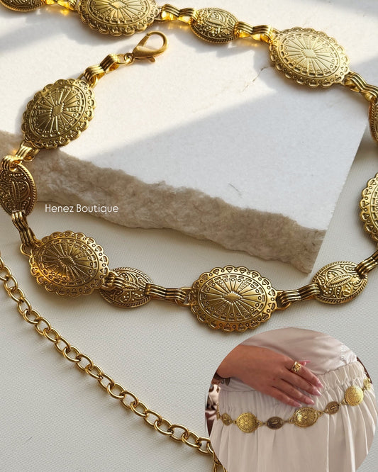 Zinxhir beli stil vintage