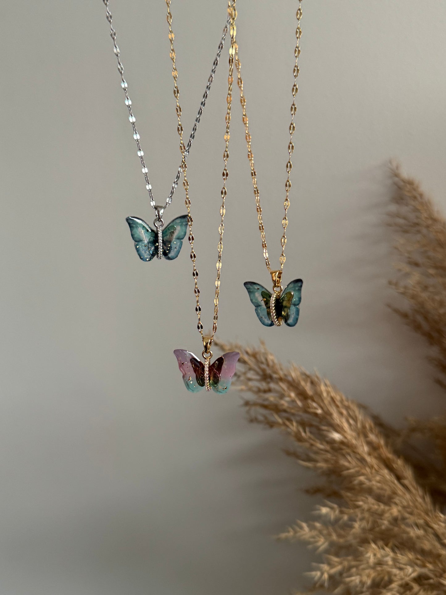 Mariposa butterfly necklaces