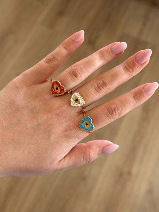 3 pcs rings set gold