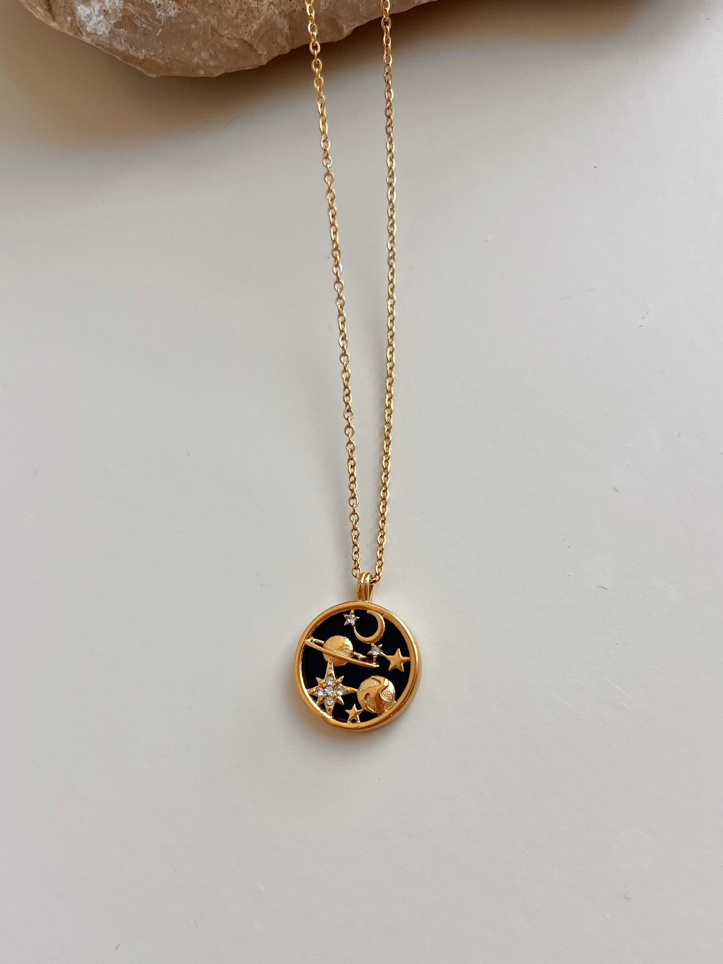 Moon universe necklace