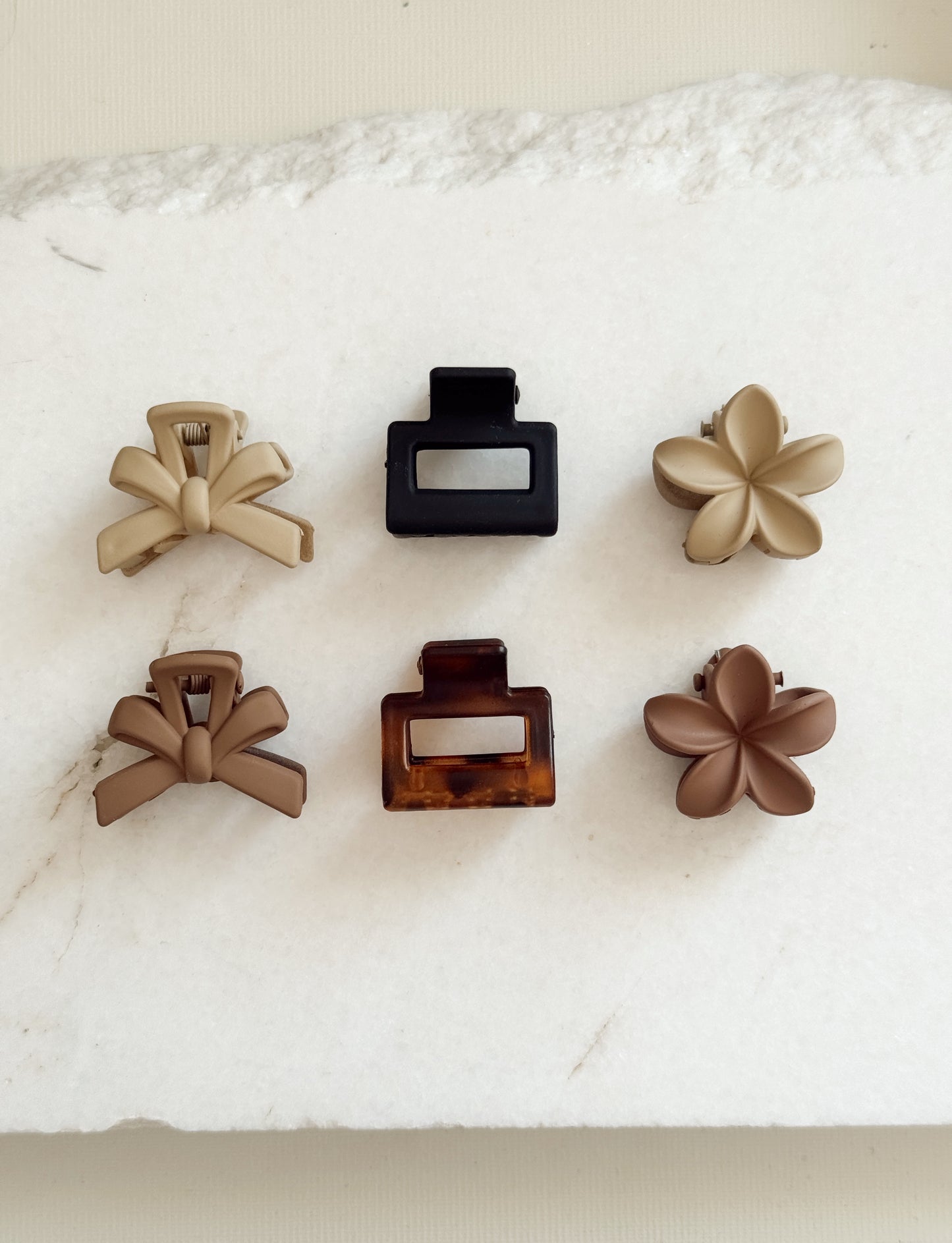 6pcs mini hair clip set
