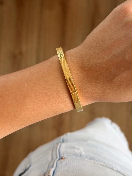 Gold no stones Cartier static bracelet