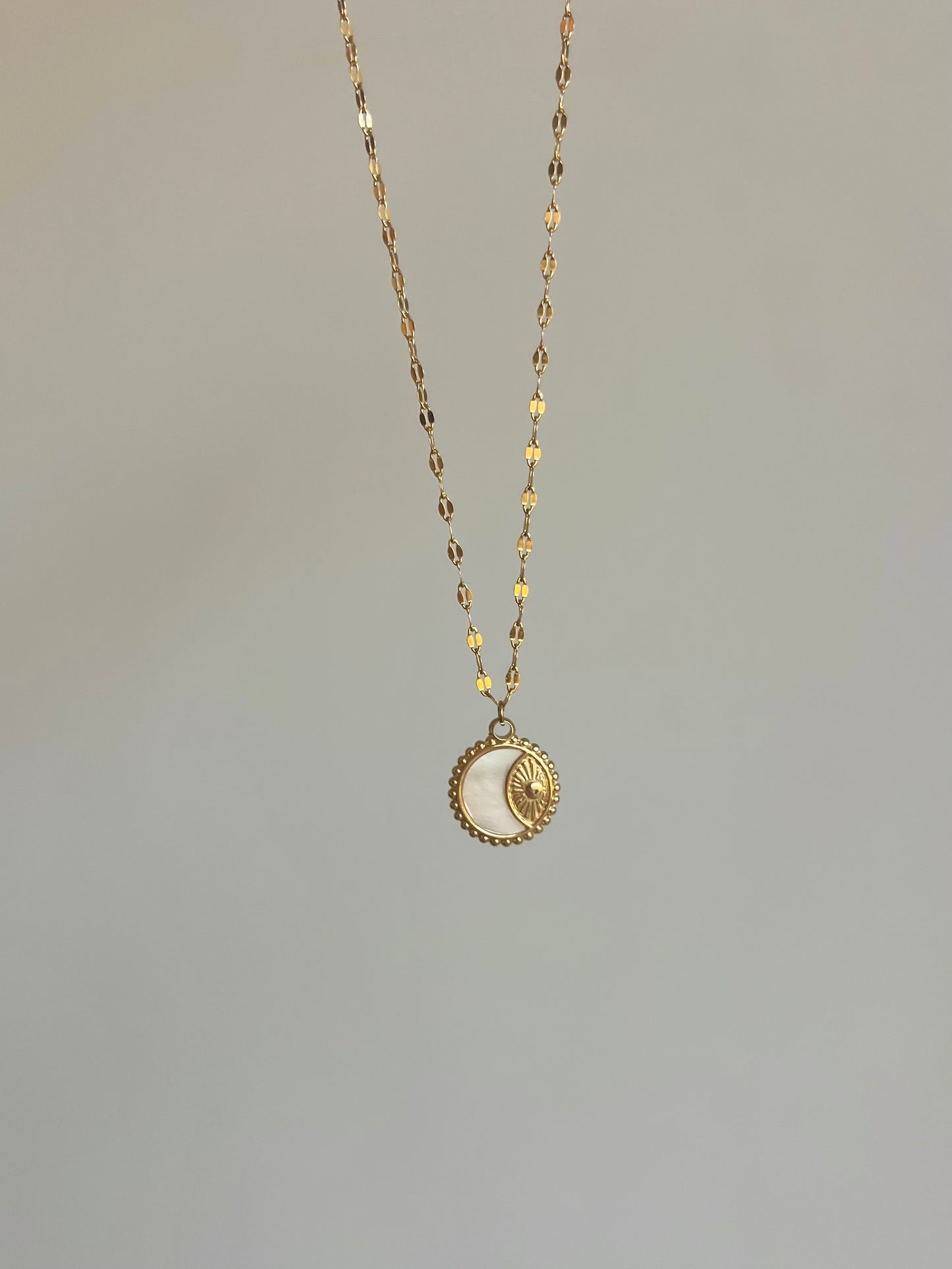 Sun & moon necklace