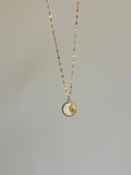 Sun & moon necklace