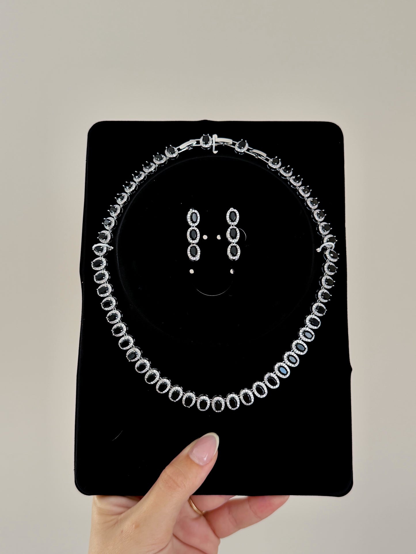 Silver sparking tennis set