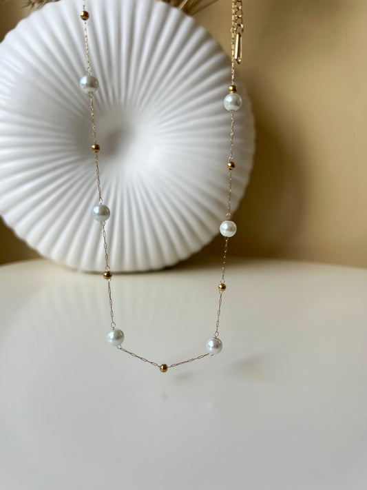 Minimal pearly necklace