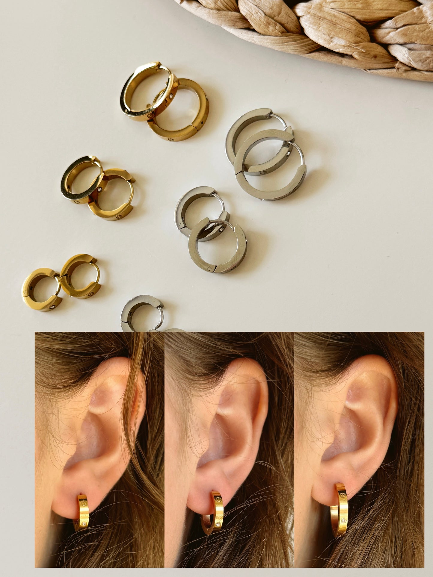 Cartier hoops earrings