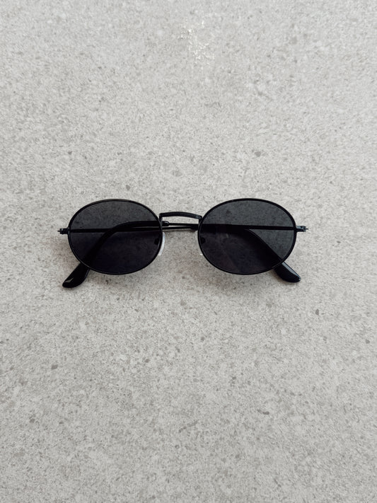 Black metal sunglasses