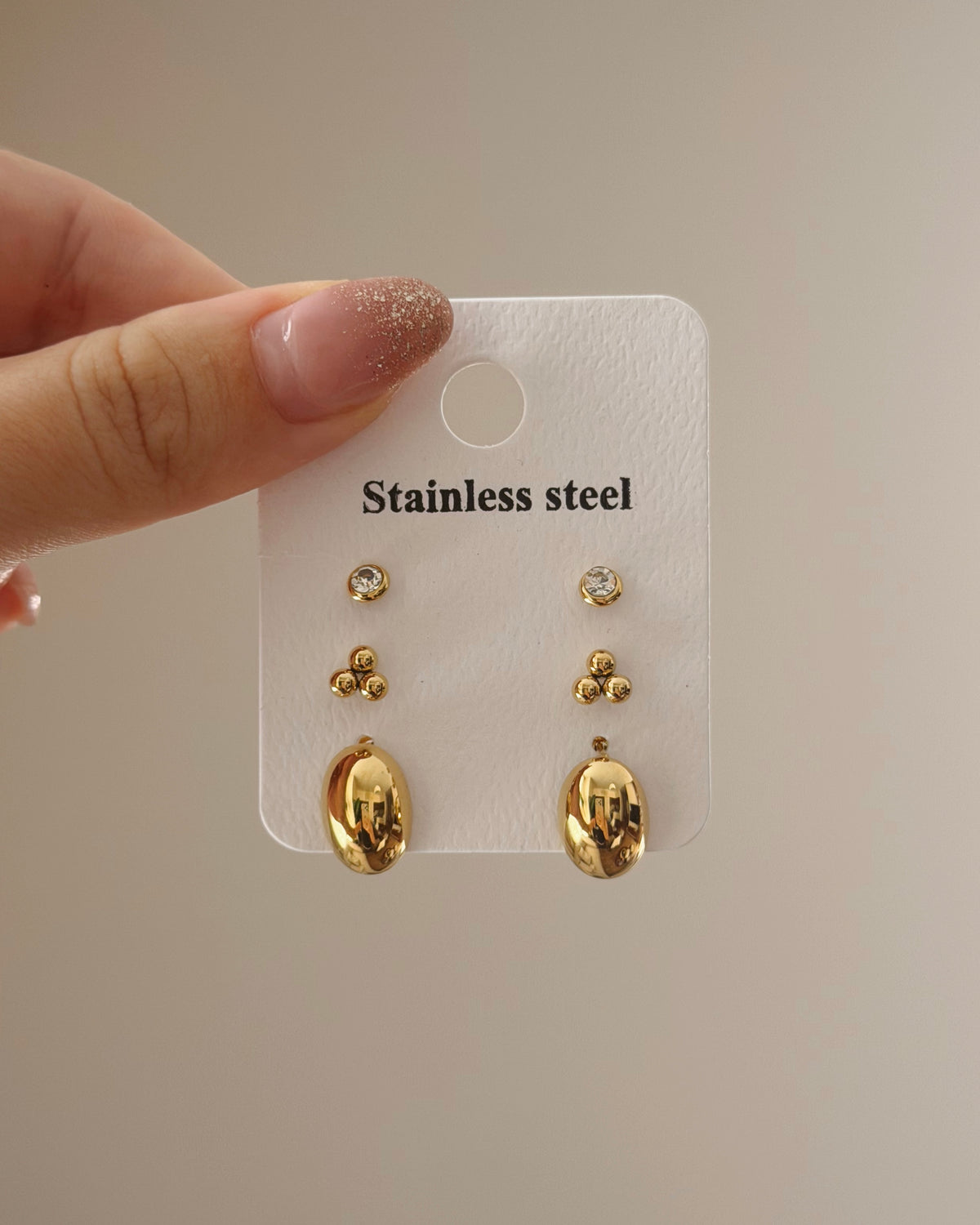 3 pairs of earrings set