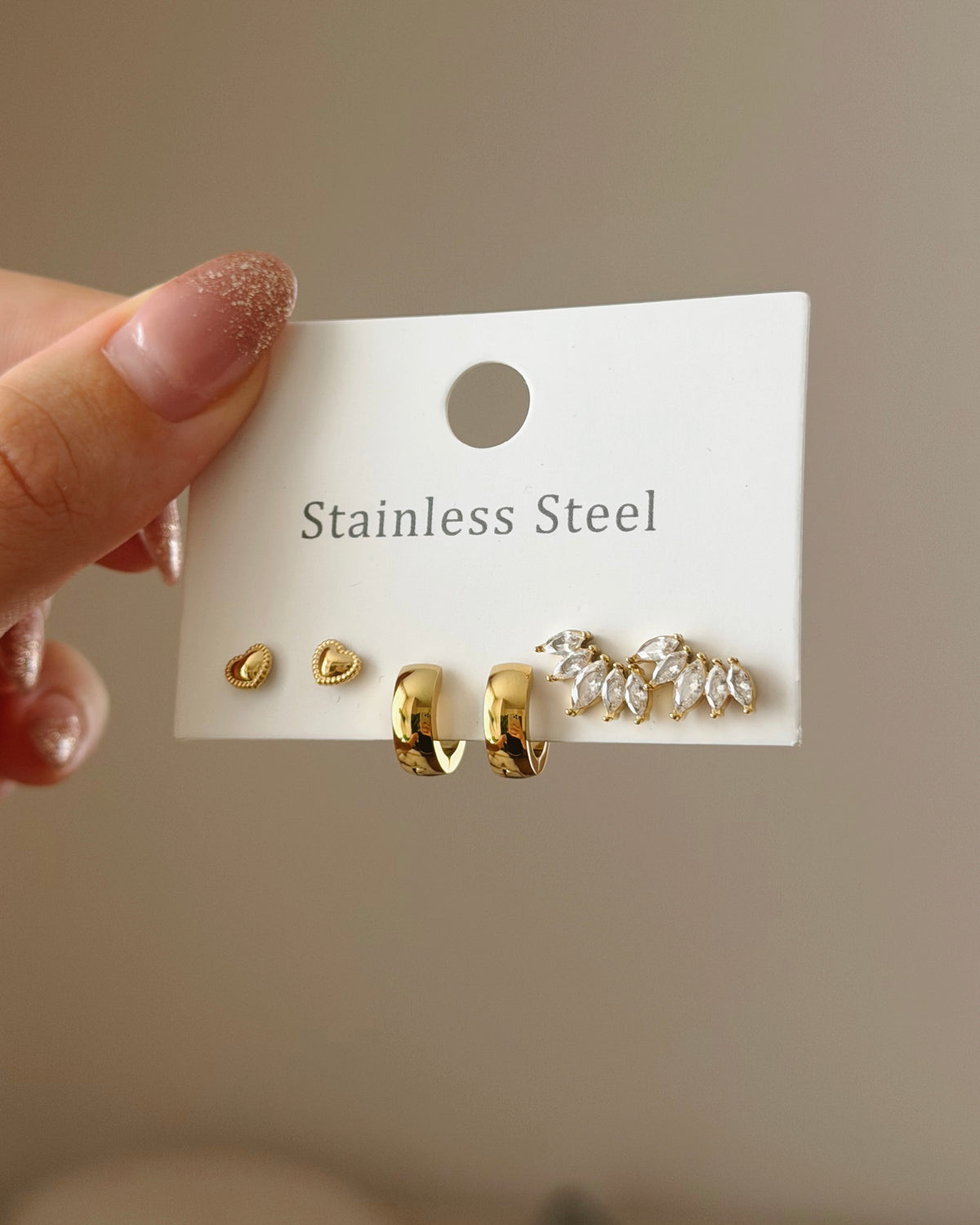 3 pair earrings set