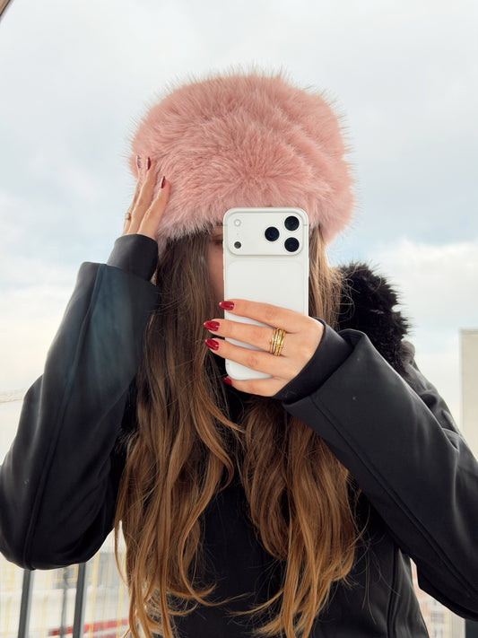 Pink Russian hat