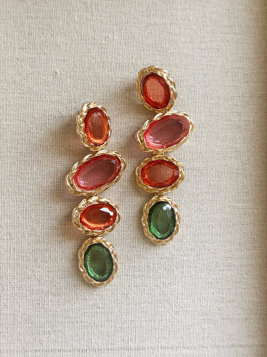 Colorful popdrop earring