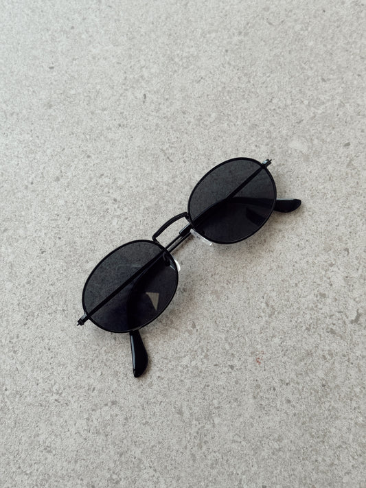 Black metal sunglasses