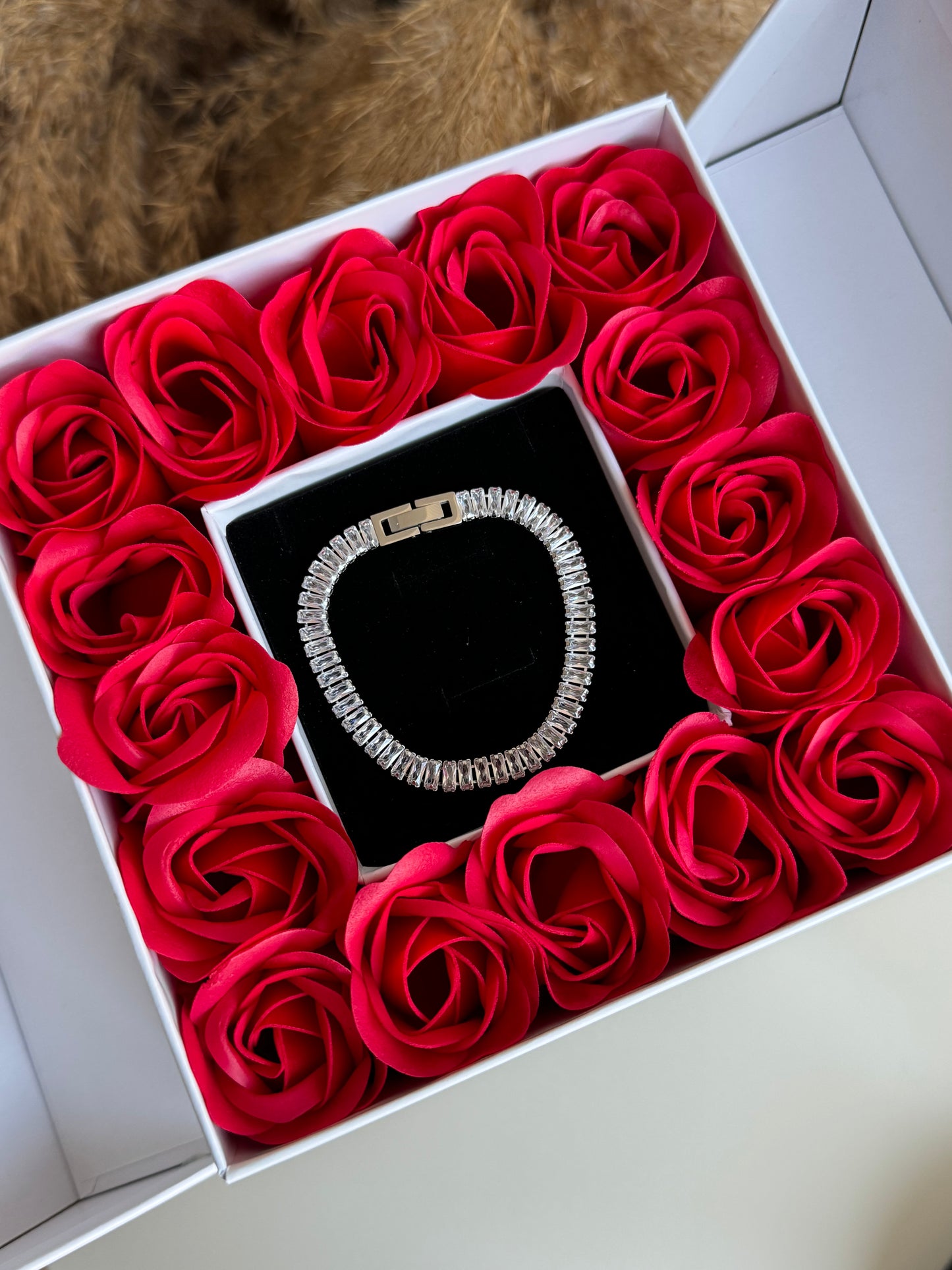 Tennis bracelet gift set