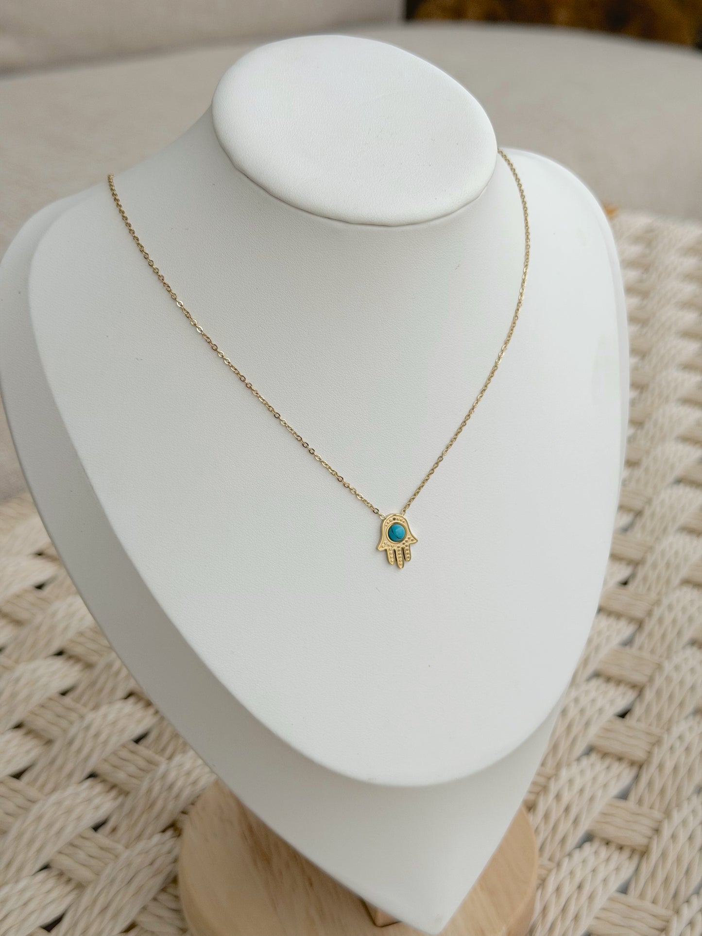 Hand of luck necklace