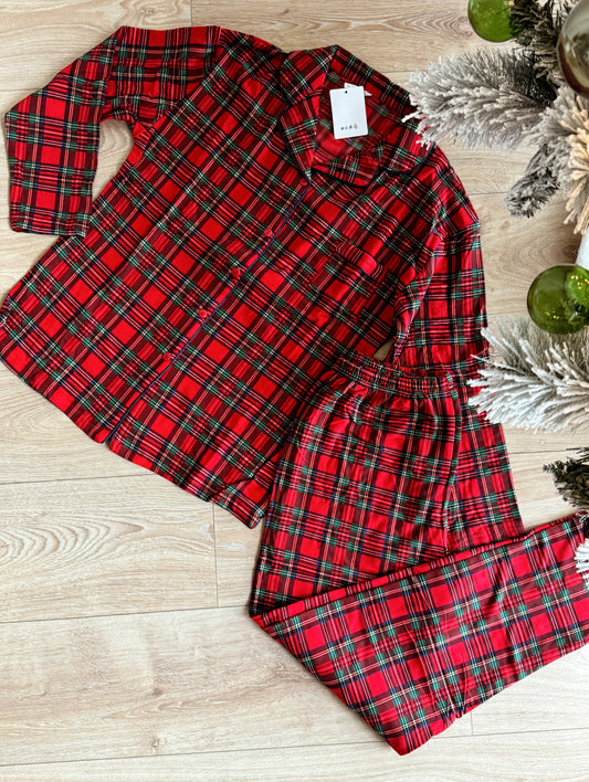 Red Christmas Pajamas set