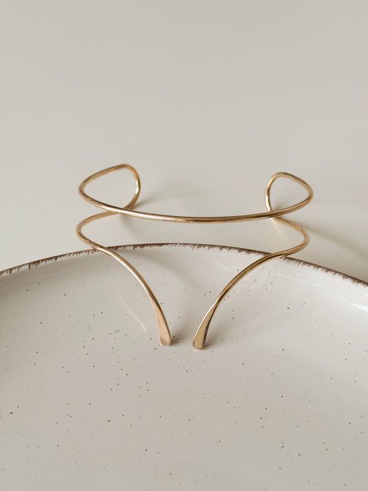 Double drop arm cuff ( gold )