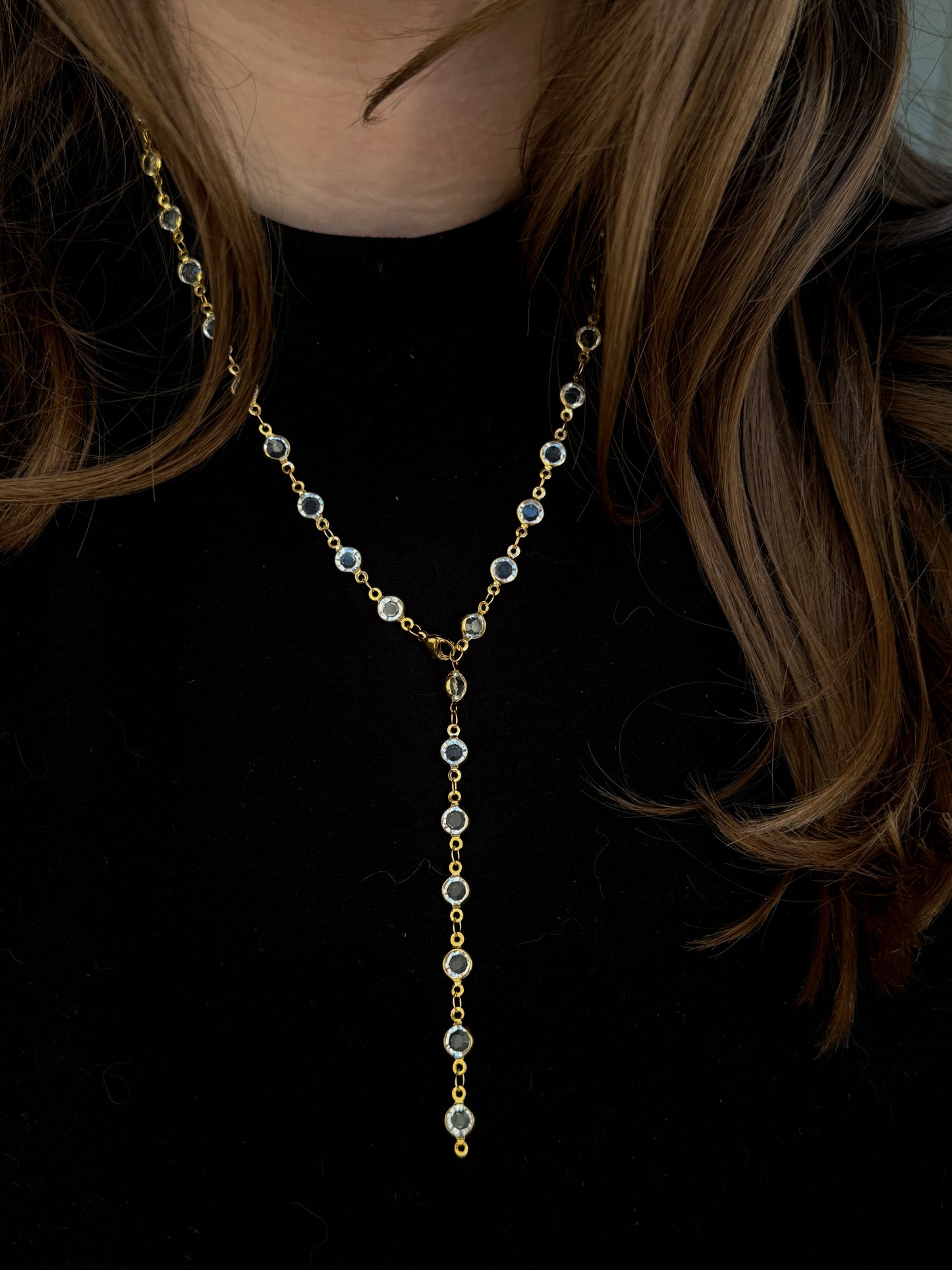 Y stone necklaces