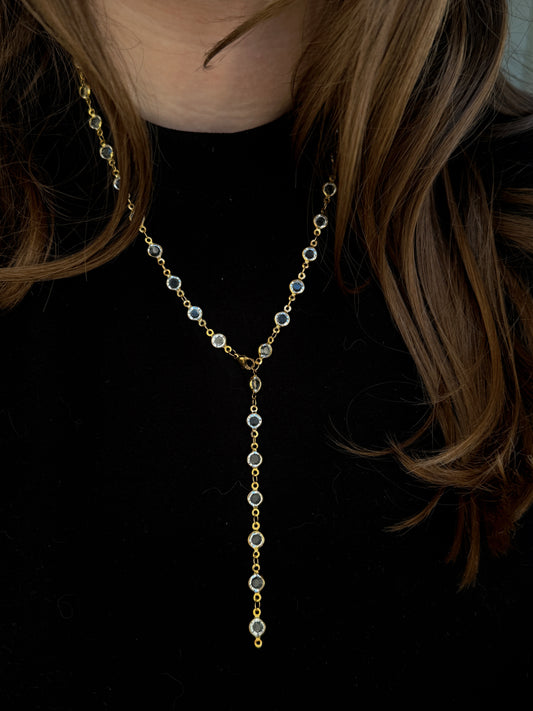 Y stone necklaces